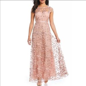 Karl Lagerfeld floral embroided maxi dress